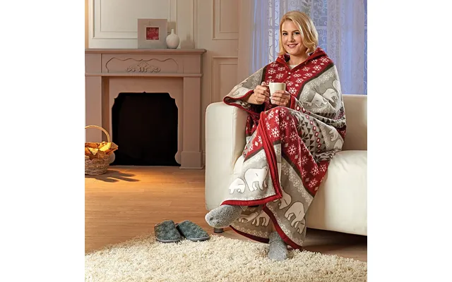Fleece Throw And Robe Red product image