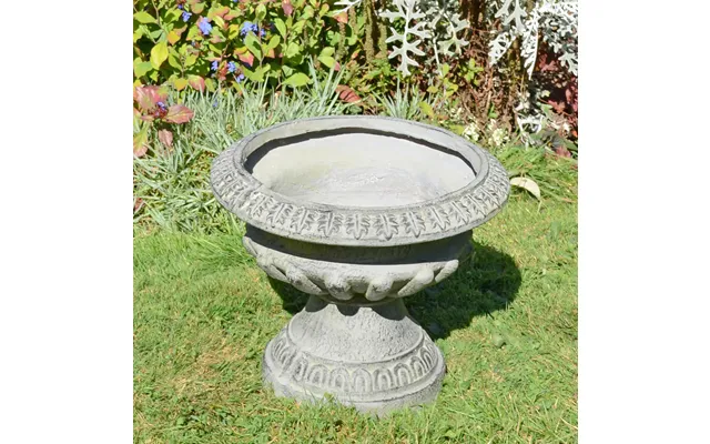 Fluted Urn Low 28cm Verdigris Effect product image