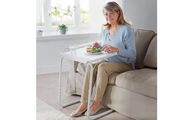 Fold Away Table White 53cm X 40cm