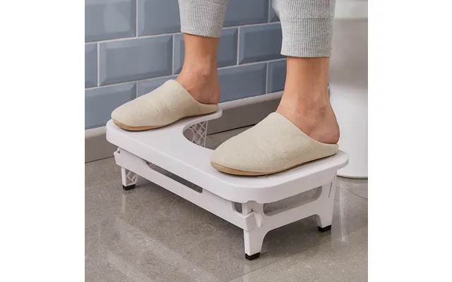 Folding Toilet Foot Stool - Size Folded L46 Xw26.5 Xh4.3cm. Open L46 Xw26 product image