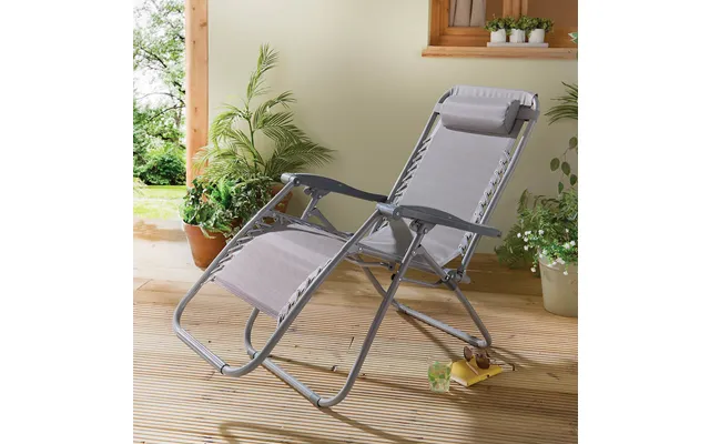 Grey Zero-gravity Reclining Garden Chair product image