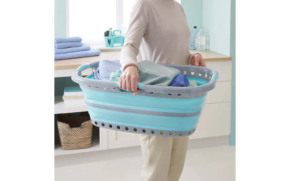 Hip-hugger Collapsible Laundry Basket