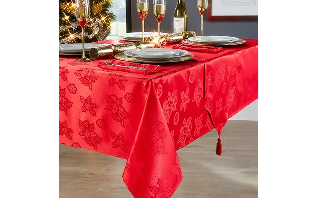Holly Berry Tablecloth 52x70in