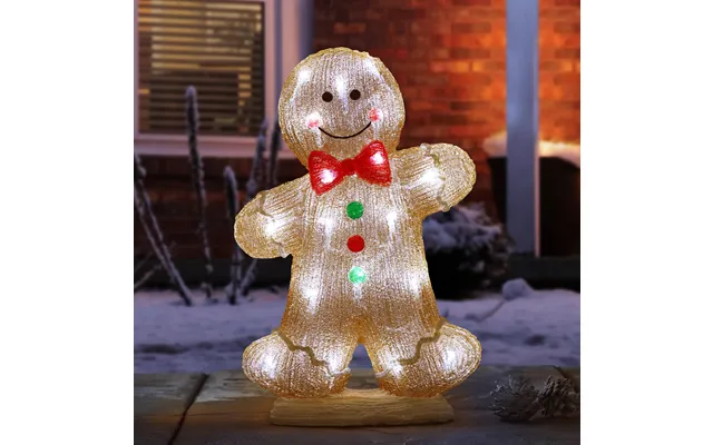 Inlit Ice Gingerbread Boy