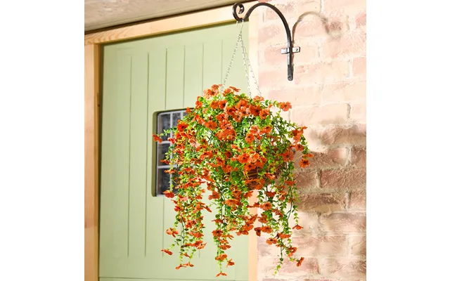 Jumbo Orange Faux Trailing Morning Glory Pick