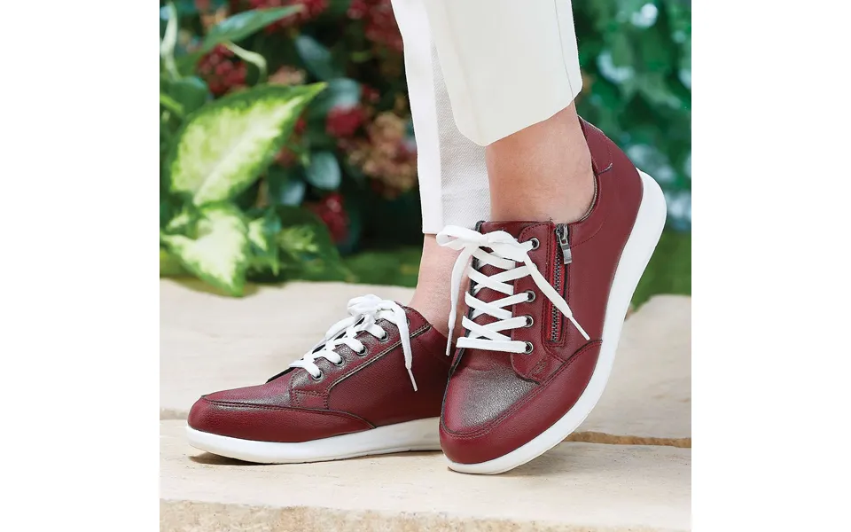 Ladies Memory Foam Trainers Red Uk Size 7