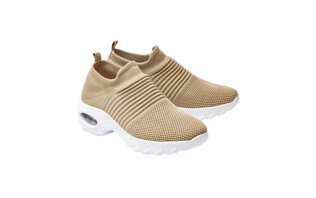 Ladies Memory Foam Trainers Size 7 Sand
