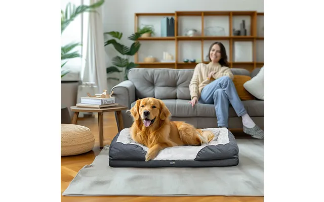 Large Calming Dog Bed Charcoal Grey