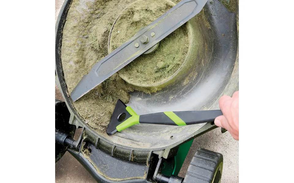 Lawnmower Brush H2.5 X W11 X L41cm - 2-in-1 Brush And Scraper