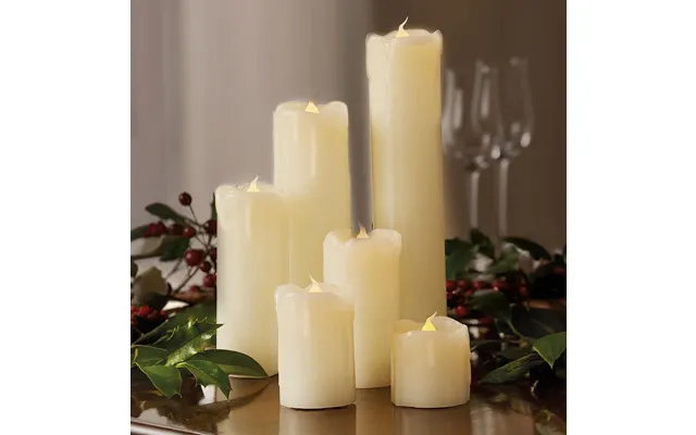 Led Candles Set 6 White