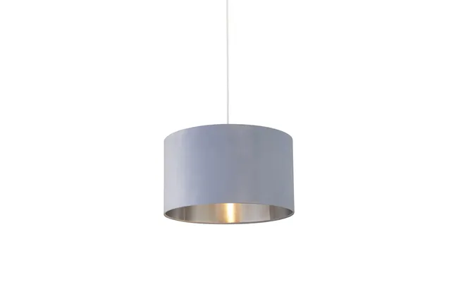 Light Blue Velvet Drum Shade 45cm product image