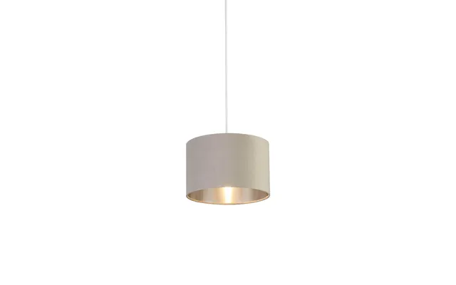 Light Grey Velvet Drum Shade 27cm product image