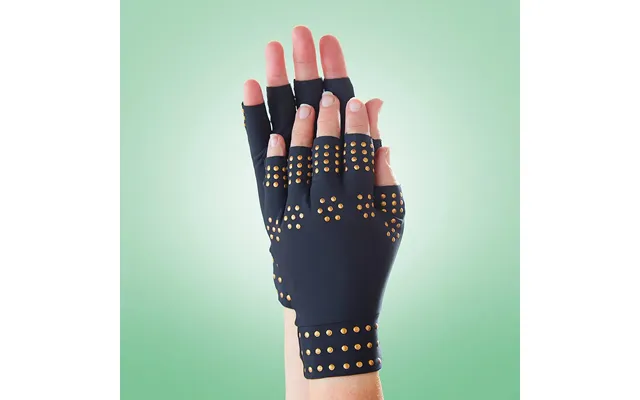 Magnetic Compression Gloves L Xl Black