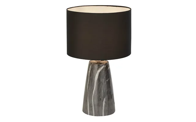 Marble Effect Table Lamp With Black Shade product image
