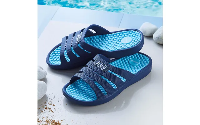 Mens Massage Slippers Blue Size 10