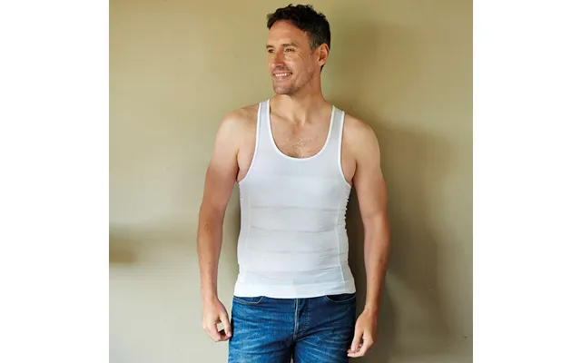 Mens Slimming Vest White S