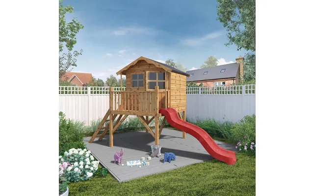 Mercia Poppy Playhouse With Tower & Slide
