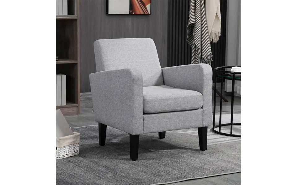 Modern Armchair Accent Chair Light Grey