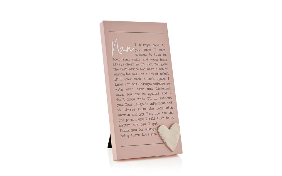 Moments Standing Plaque Nan