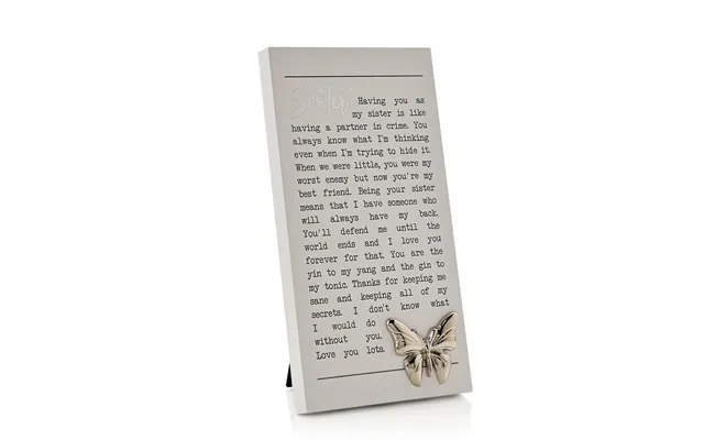 Moments Standing Plaque Sister