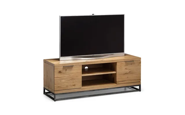 Montclair Tv Unit Oak Gunmetal