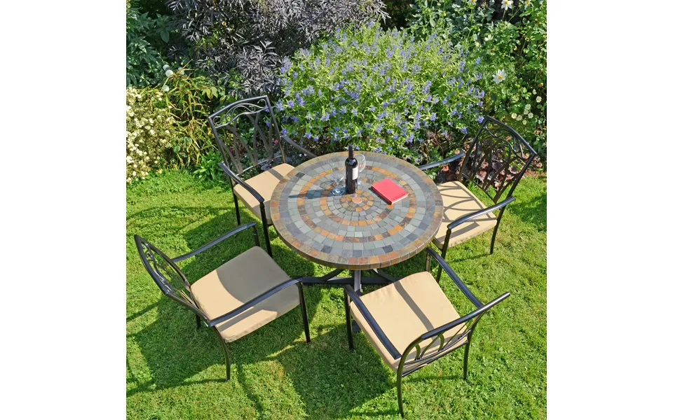 Monterey Dining Table With 4 Ascot Chairs Set