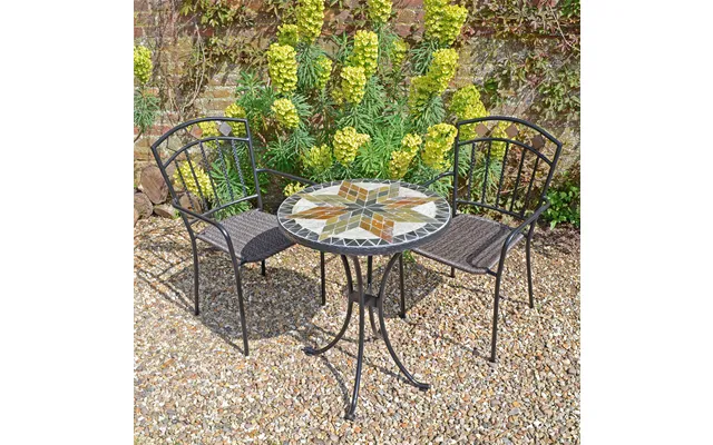 Montilla 60cm Bistro Table 2 Malaga Chair Set