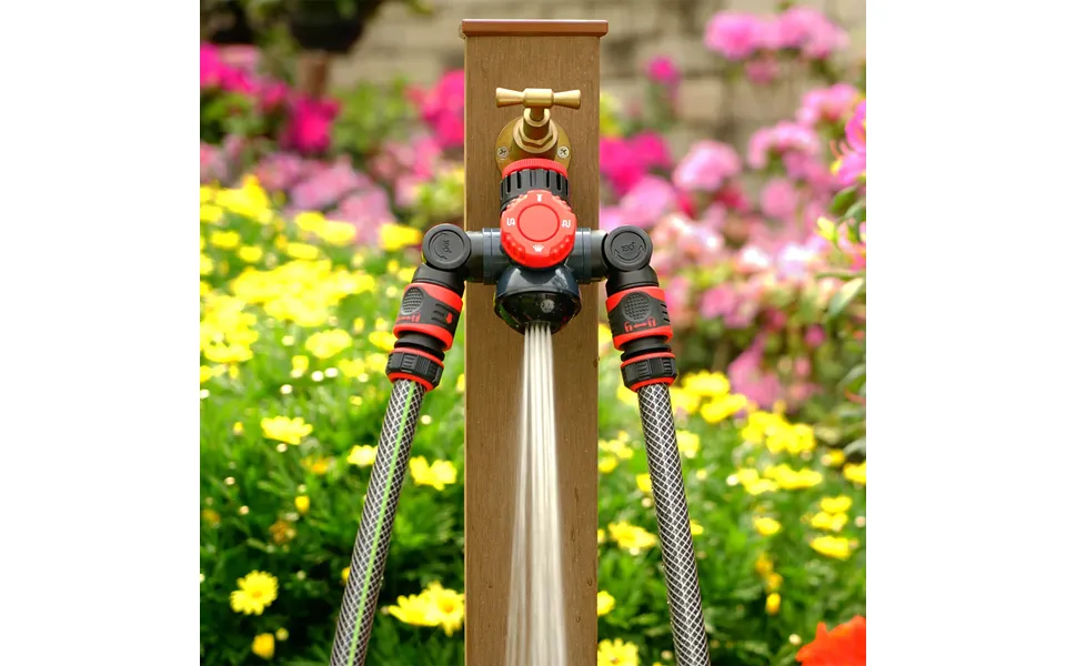 Multi Function Tap Connector With Twin Hose