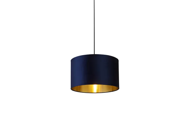 Navy Velvet Drum Shade & Gold Inner 40cm product image