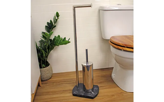 Octavia Grey Toilet Roll & Toilet Brush Holder