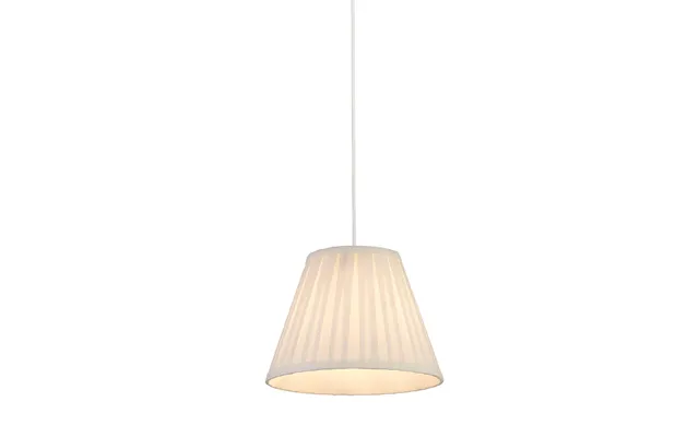 Off White Pleated Faux Silk Shade 25cm Dia product image