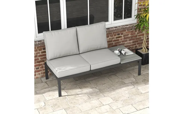 Outdoor Seat Cushion Set 61l X 48w X 20hcm Light Grey