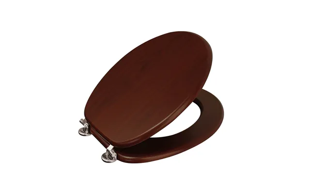Oxford Toilet Seat Mahogany Chrome