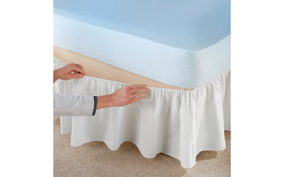 Pack Of 2 White Easy-fit Valances