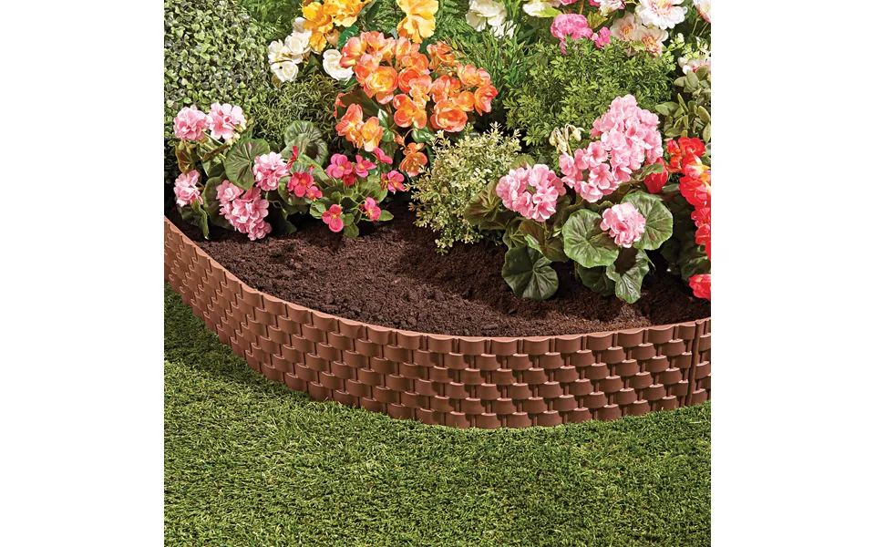 Pack Of 4 Rattan Lawn Edging