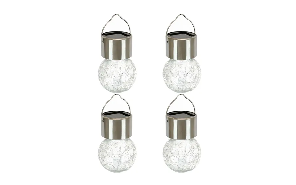 Pack Of 4 Solar Hanging Crack Balls