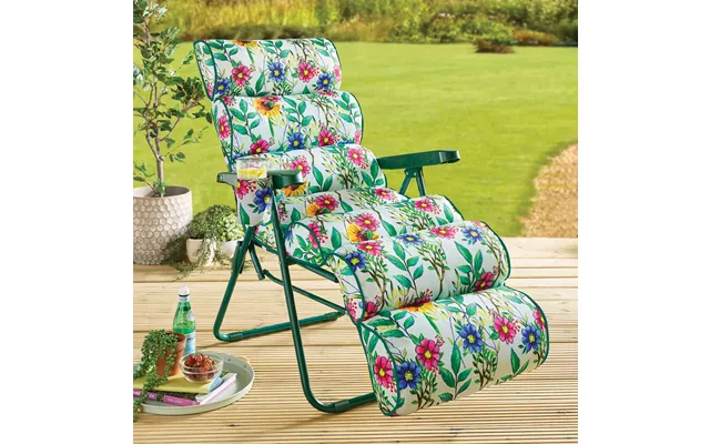 Padded Sun Lounger - Floral product image