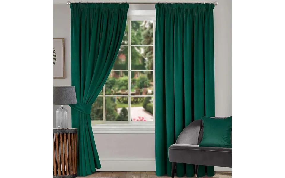 Pair Curtain Tiebacks - Bottle Green