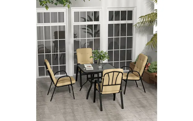 Patio Dining Set 88cmx88cmx71cm Beige