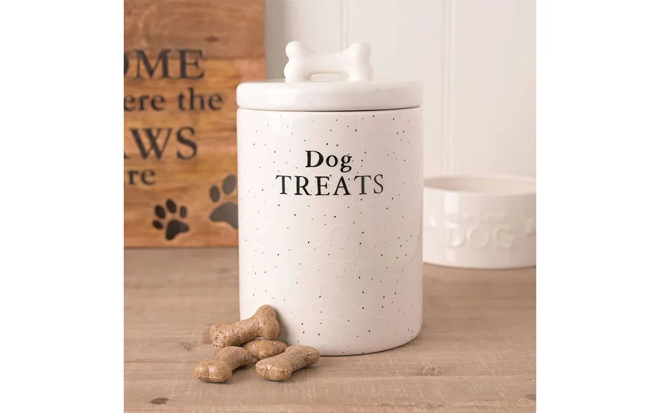 Paw Prints Treat Jar Dog