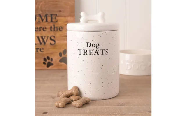 Paw Prints Treat Jar Dog