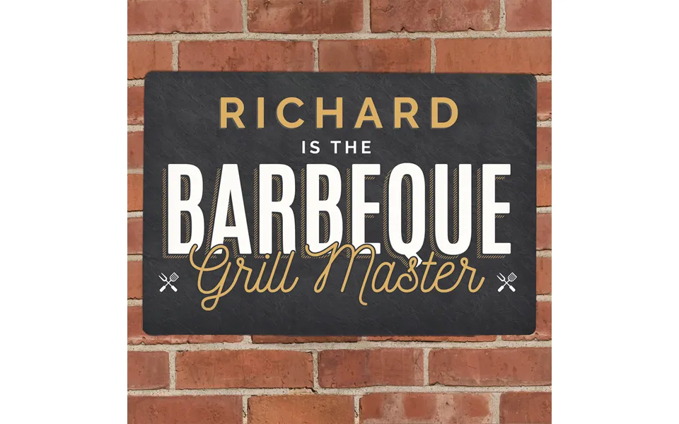 Personalised Bbq Grill Master Metal Sign