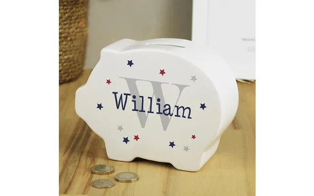 Personalised Name & Initial Piggy Bank product image