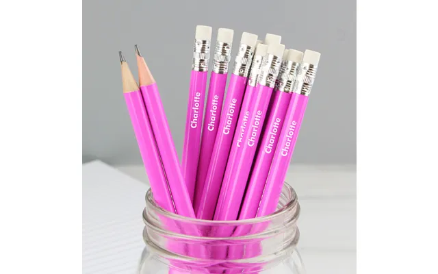 Personalised Name Only Pink Pencils