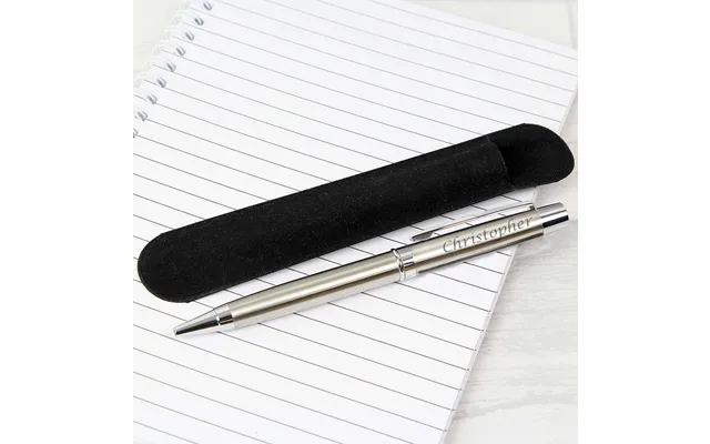 Personalised Scripted Pen And Pouch Set