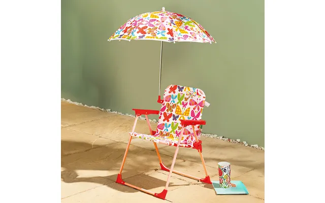 Pink Garden Chair With Umbrella product image