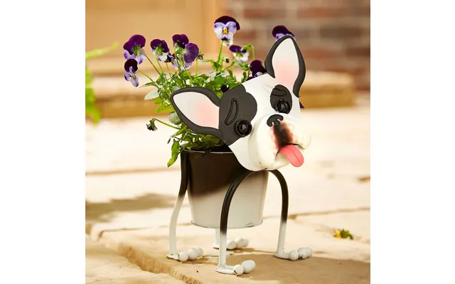 Planter Nodding Dog French Bulldog H26 Xw17.5 Xd22.5cm. product image