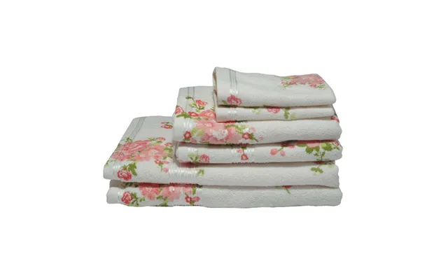 Printed Rose Face Cloth Cream Peach Pk4 product image