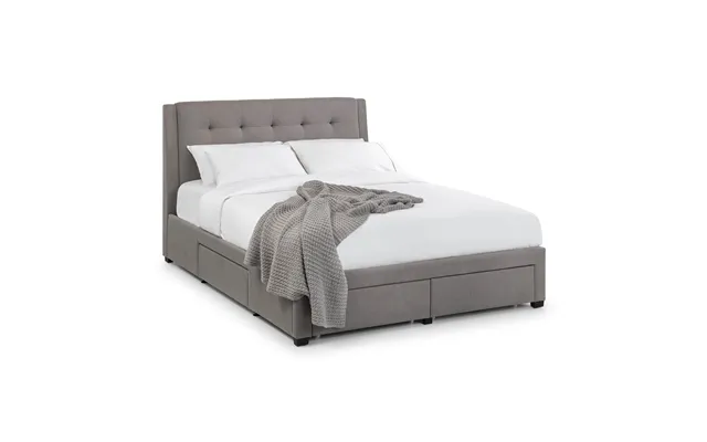 Ramsay 4 Drawer Bed 135cm Grey Linen