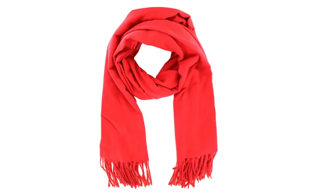Red Pashmina With Tassel Details
